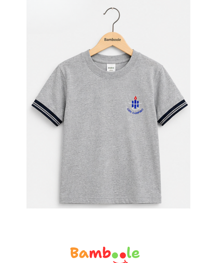 POLERA GRIS POLO MANGA CORTA UNISEX LC