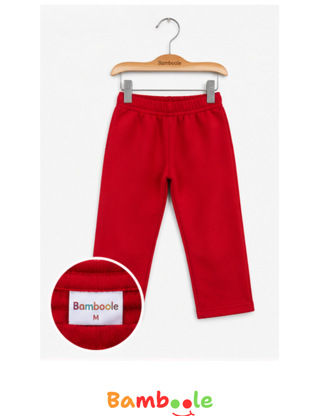 PANTALON BUZO UNISEX ROJO DSO