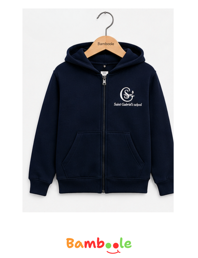 POLERON AZUL CANGURO UNISEX SG