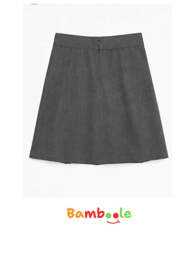 FALDA ESCOLAR NIÑA GRIS TS