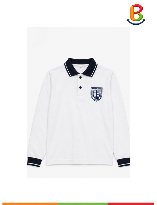 POLERA PIQUE MANGA LARGA UNISEX TS