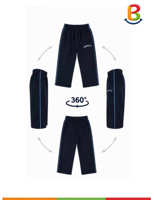 PANTALON FRANELA BUZO UNISEX AZUL TS
