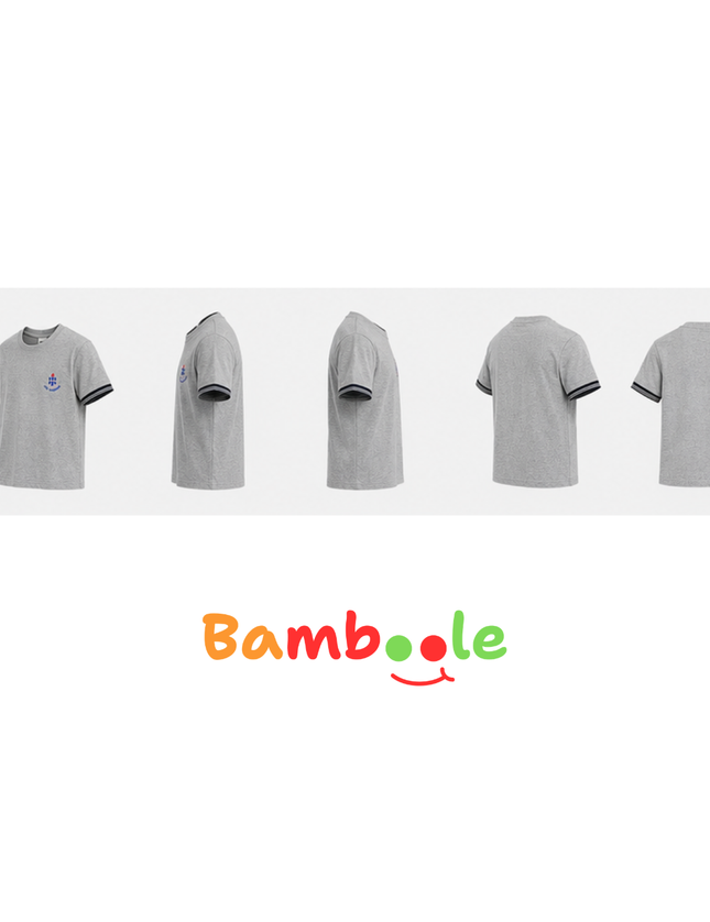 POLERA GRIS POLO MANGA CORTA UNISEX LC