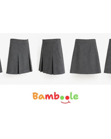 FALDA ESCOLAR NIÑA GRIS TS