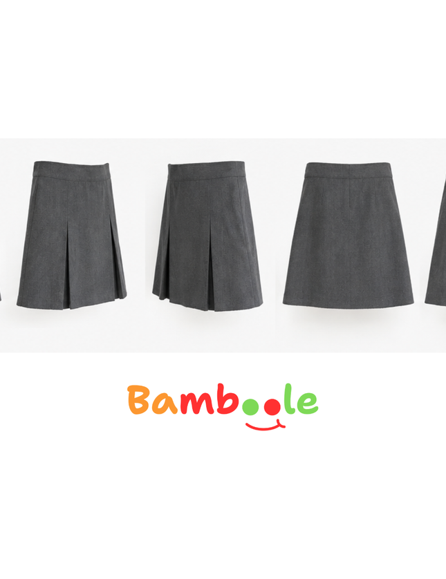 FALDA ESCOLAR NIÑA GRIS TS