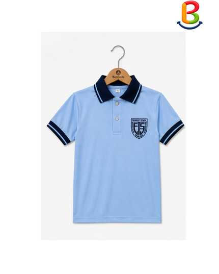 POLERA JERSEY CELESTE UNISEX MANGA CORTA TS