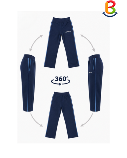 PANTALON FRANELA BUZO AZUL MUJER TS