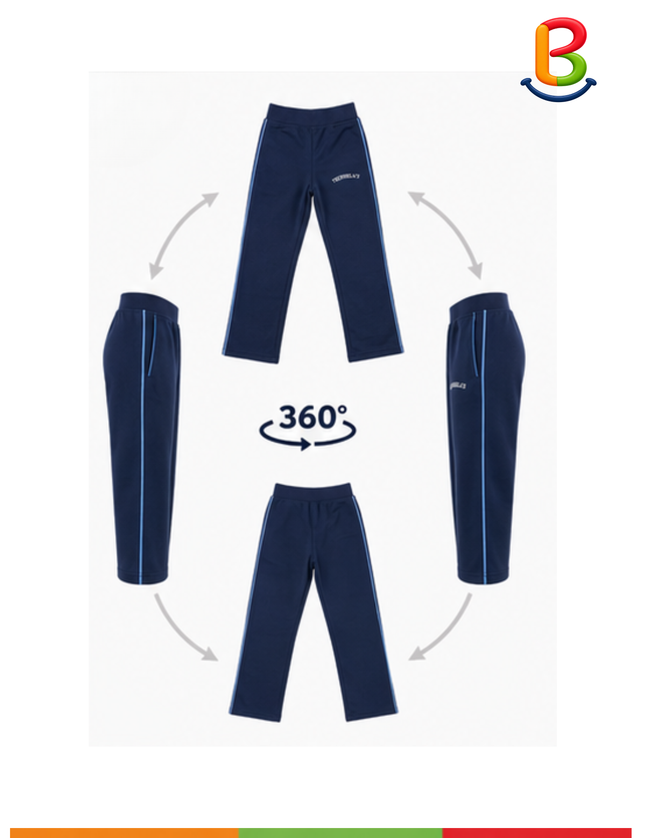 PANTALON FRANELA BUZO AZUL MUJER TS