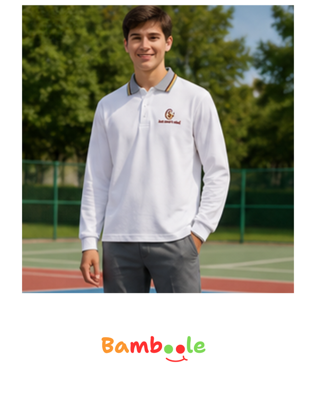 POLERA PIQUE MANGA LARGA UNISEX SG