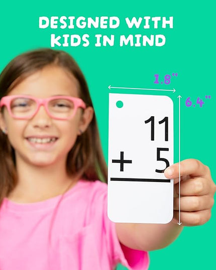 Flash Cards - Addition, 169 tarjetas de sumas