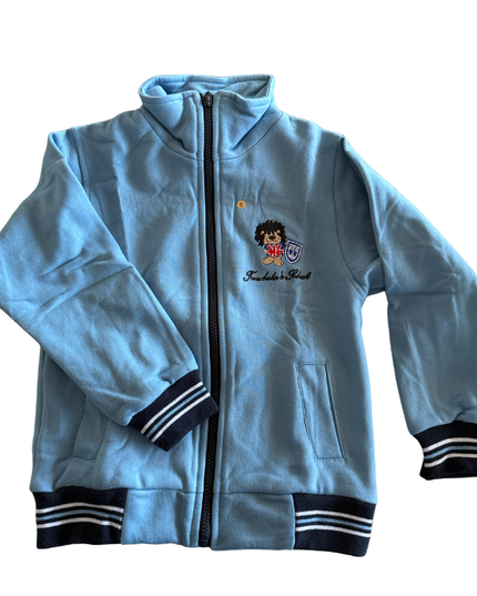 POLERON FRANELA CELESTE NIÑO TS