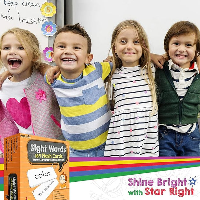 Flash Cards - Sight Words, 169 palabras de vista y oraciones