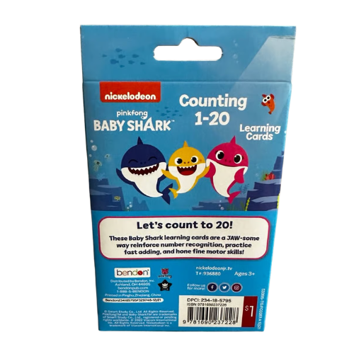 Flash Cards nickelodeon - Counting (1-20), 36 tarjetas