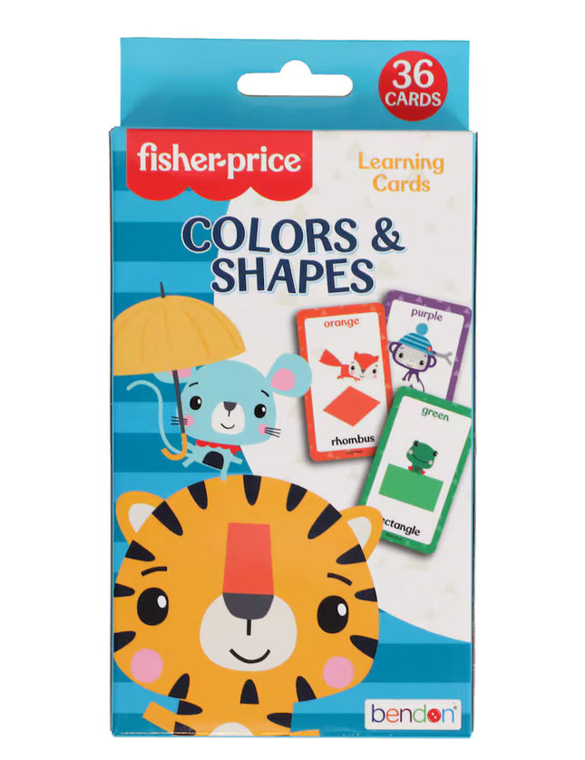 Flash Cards fisher price - Colors & Shapes, 36 tarjetas