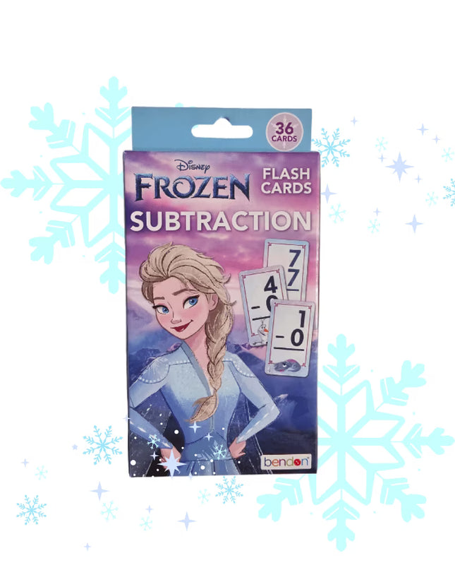 Flash Cards Frozen - Subtraction, 36 tarjetas de resta