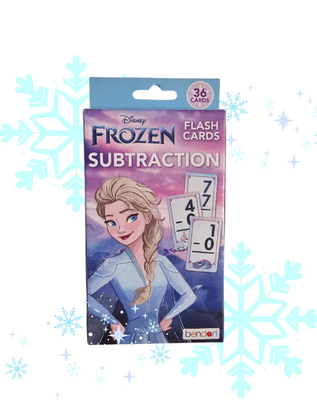 Flash Cards Frozen - Subtraction, 36 tarjetas de resta