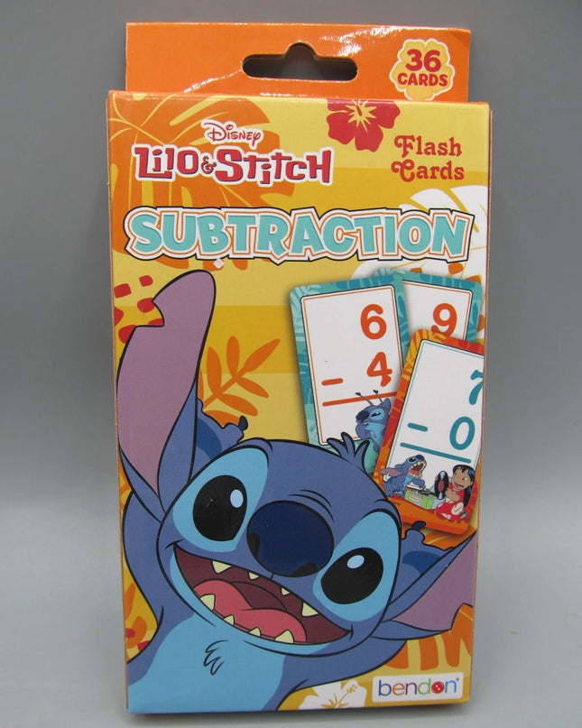 Flash Cards Lilo&Stiich - Subtraction, 36 tarjetas de resta