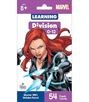 Flash Cards Marvel - Division, 54 tarjetas de división