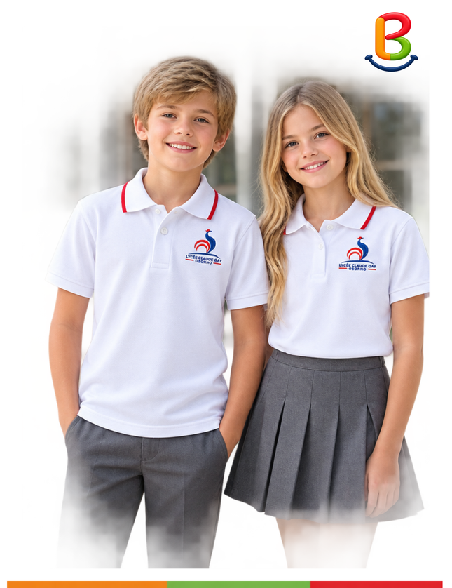 POLERA PIQUE MANGA CORTA UNISEX FRANCÉS