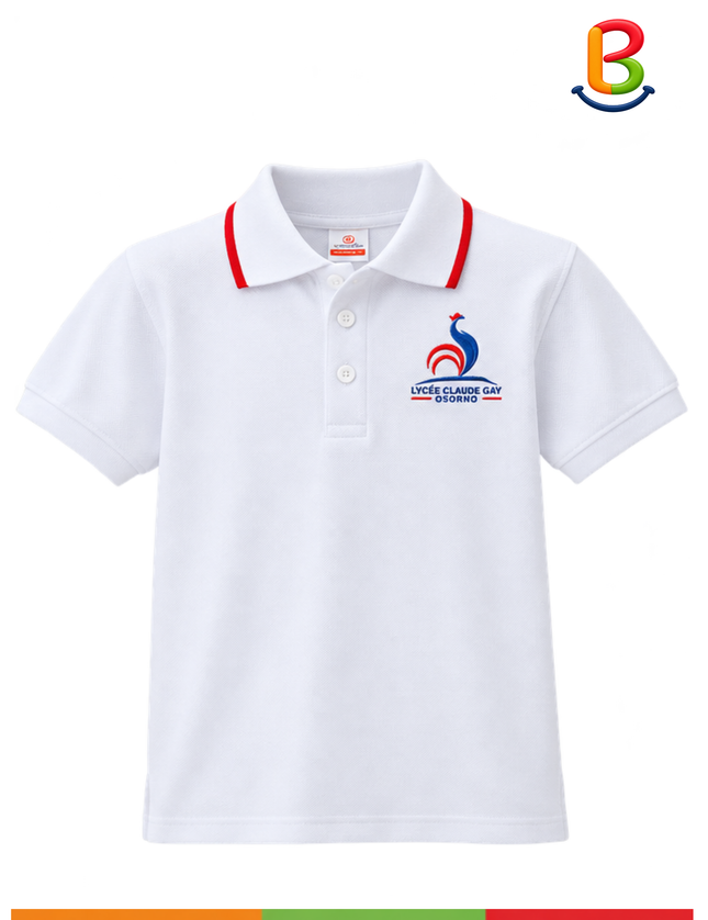 POLERA PIQUE MANGA CORTA UNISEX FRANCÉS