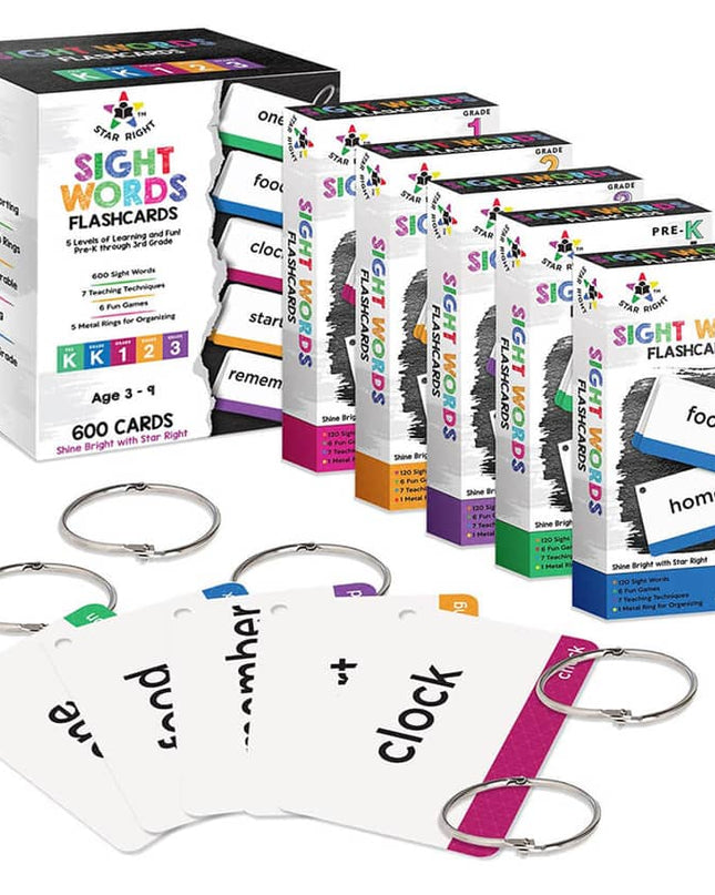 Flash Cards - 600 Sight Words
