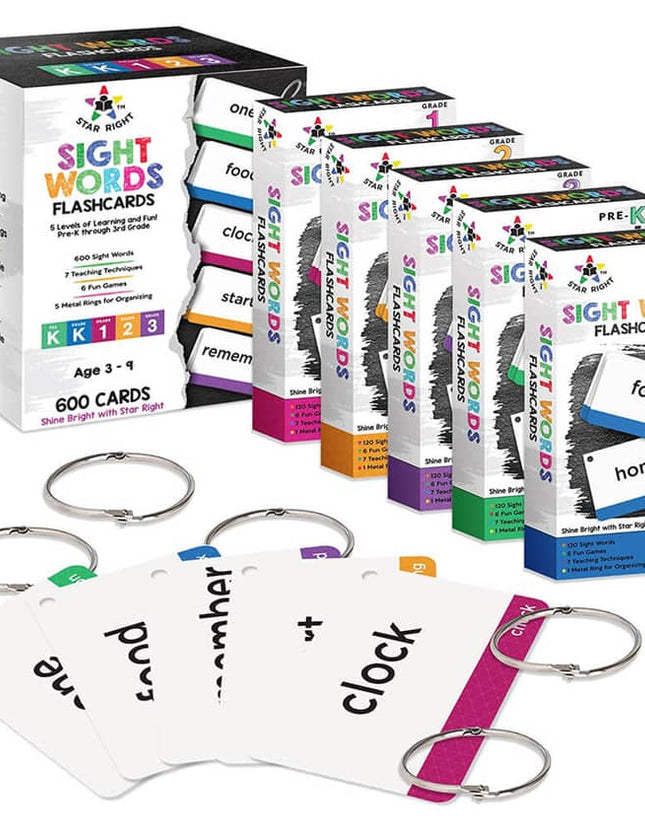 Flash Cards - 600 Sight Words