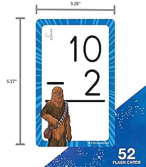 Flash Cards SW - Subtraction, 54 tarjetas de resta