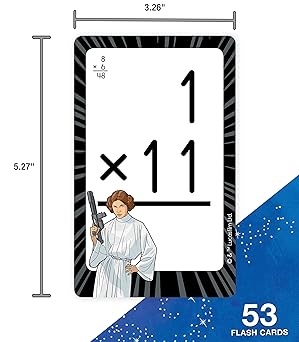Flash Cards SW - Multiplication, 54 tarjetas de multiplicación